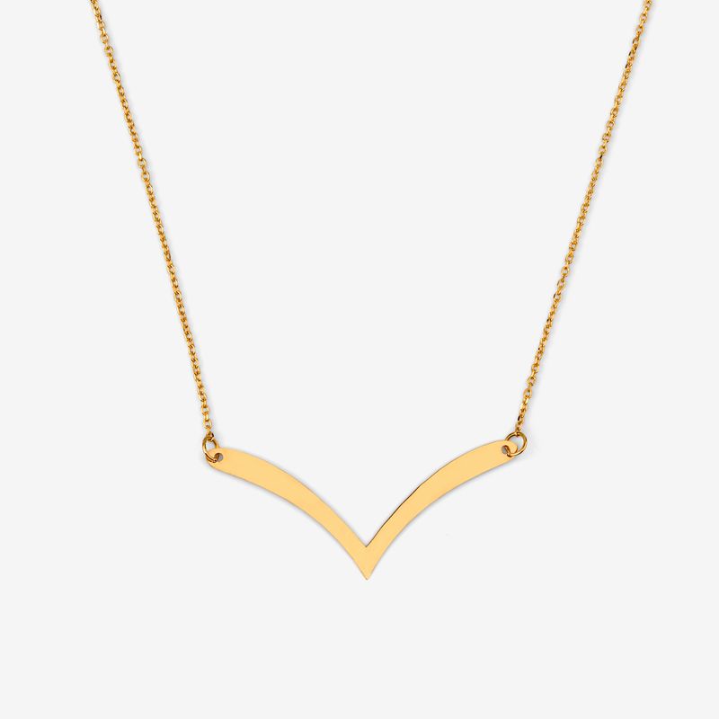 گردنبند طلا 18 عیار زنانه با زنجیر حلقه‌ای (فلامینگو) مایا ماهک مدل mm2183