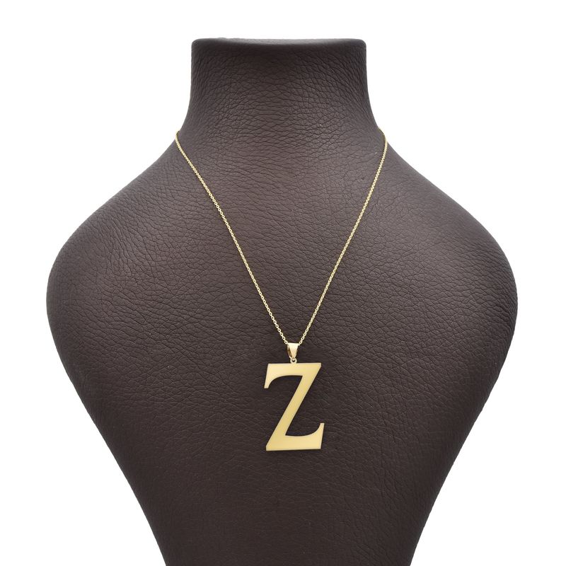 گردنبند طلا 18 عیار زنانه شمیم گلد گالری مدل حرف mz125 z