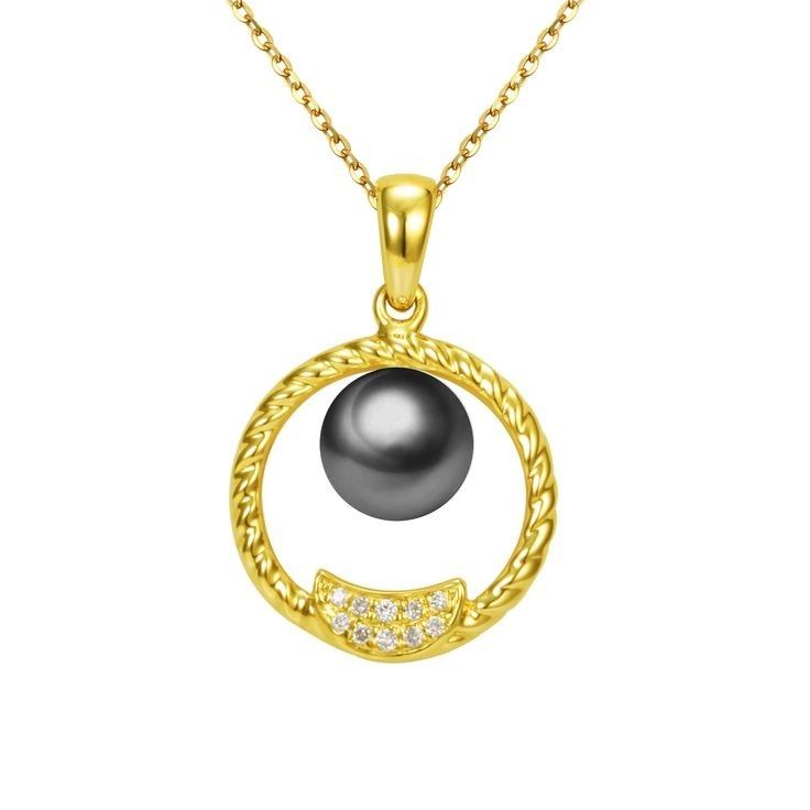 گردنبند طلا 18 عیار زنانه قیراط  طرح مروارید کد gh4836