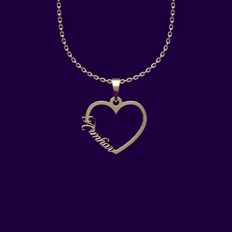 گردنبند طلا 18 عیار زنانه گالری طلا توسطی مدل اسم armhar کد 983074