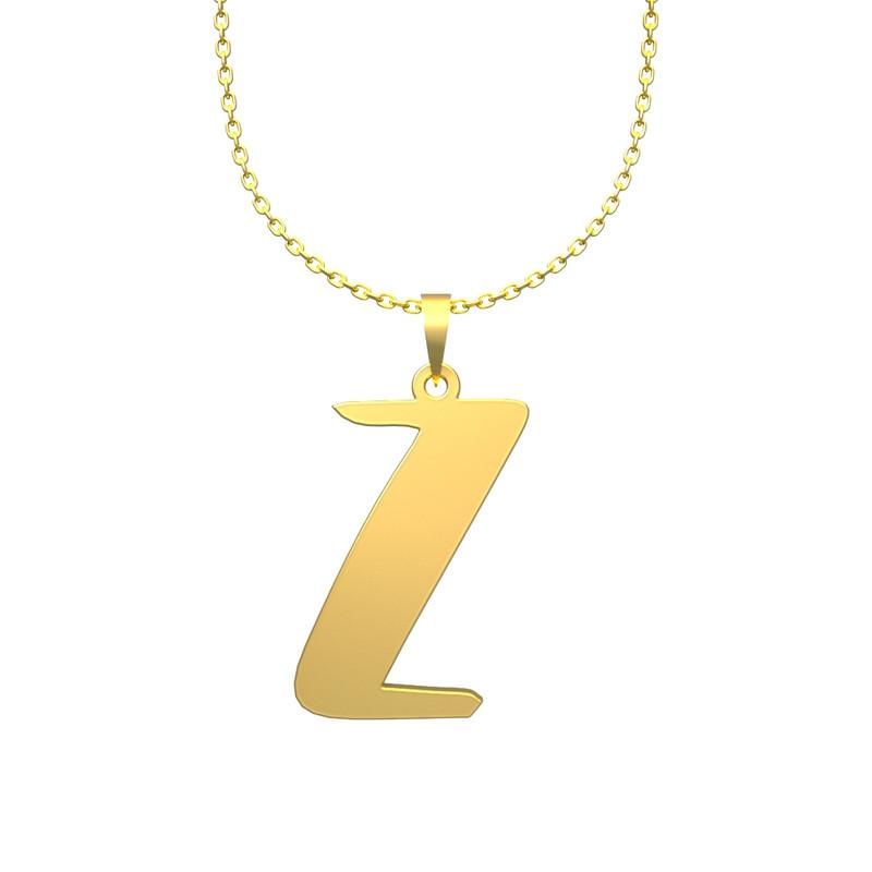 گردنبند طلا 18 عیار زنانه گالری طلا توسطی مدل حرف z کد 384a6b