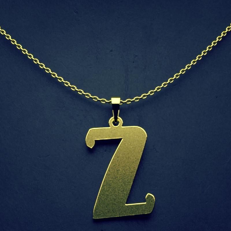 گردنبند طلا 18 عیار زنانه گالری طلا توسطی مدل حرف z کد 5fa77