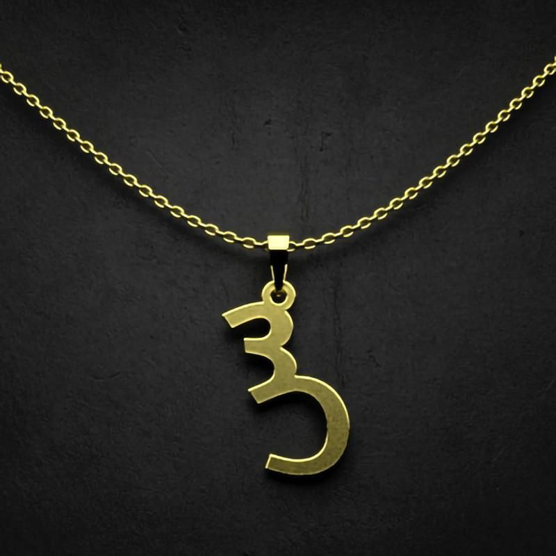گردنبند طلا 18 عیار زنانه گالری طلا توسطی مدل حرف س کد f42335