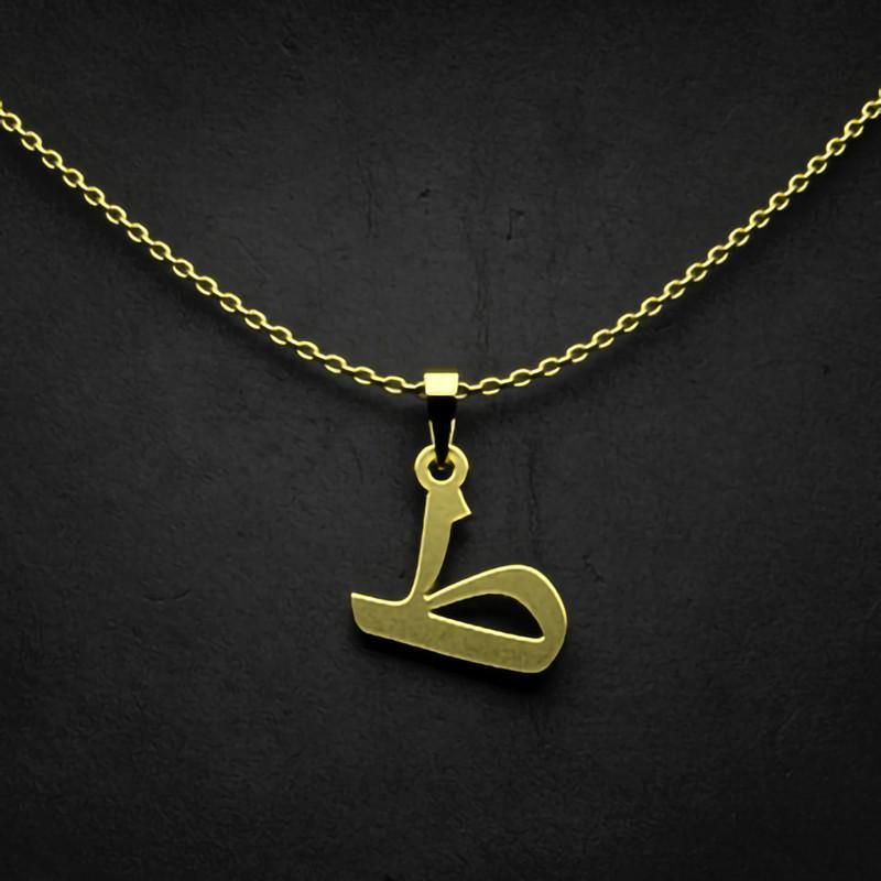 گردنبند طلا 18 عیار زنانه گالری طلا توسطی مدل حرف ط کد 6dbd74