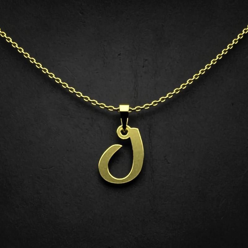 گردنبند طلا 18 عیار زنانه گالری طلا توسطی مدل حرف ل کد ca9d63