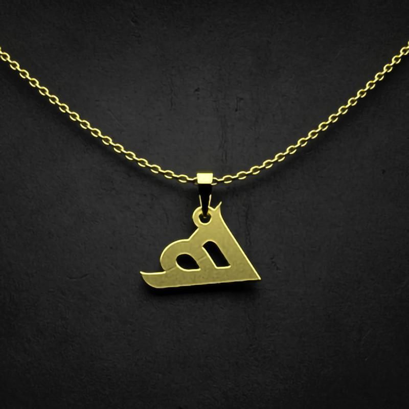 گردنبند طلا 18 عیار زنانه گالری طلا توسطی مدل حرف ه کد b61b5a