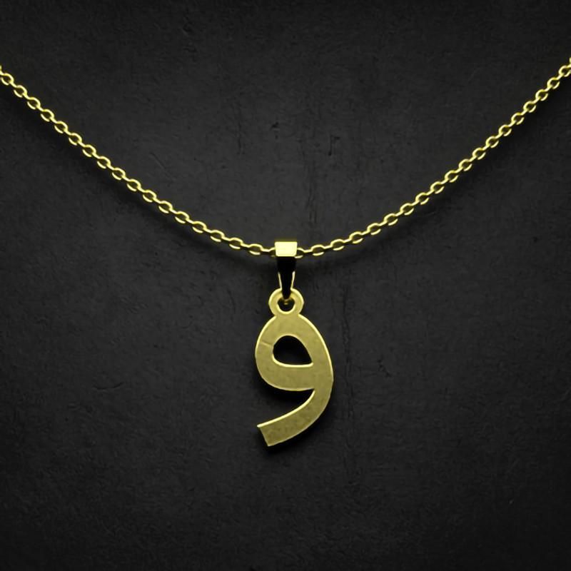 گردنبند طلا 18 عیار زنانه گالری طلا توسطی مدل حرف و کد bcc82d