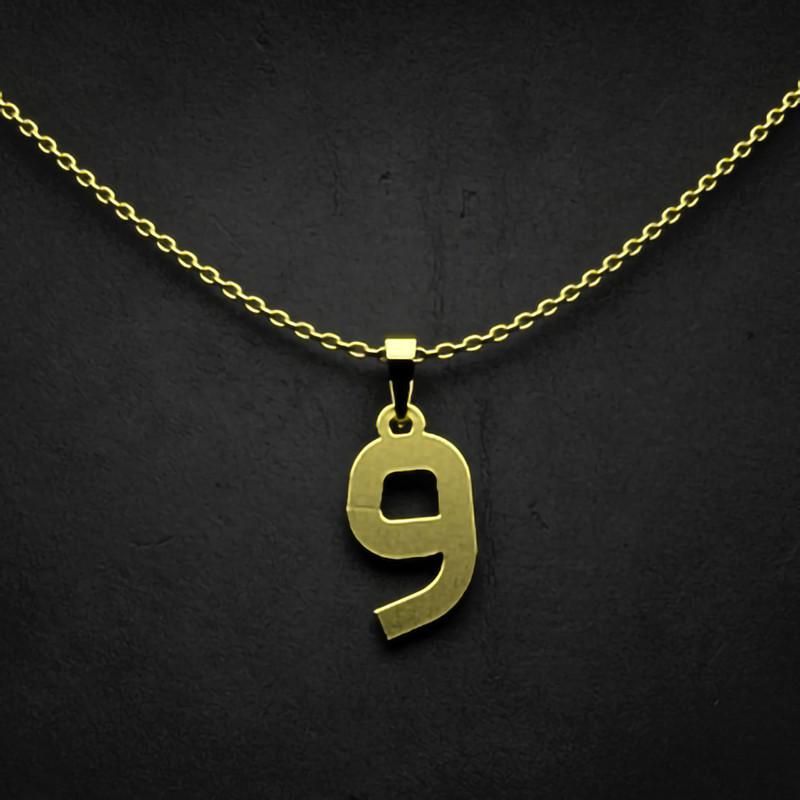 گردنبند طلا 18 عیار زنانه گالری طلا توسطی مدل حرف و کد bd7b6c