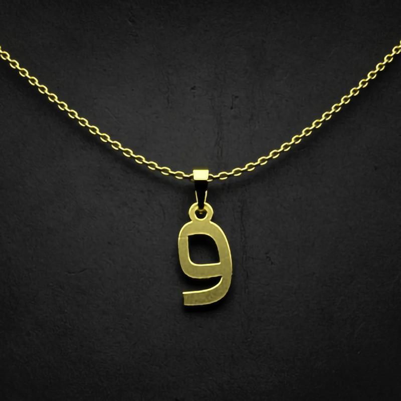 گردنبند طلا 18 عیار زنانه گالری طلا توسطی مدل حرف و کد cab895