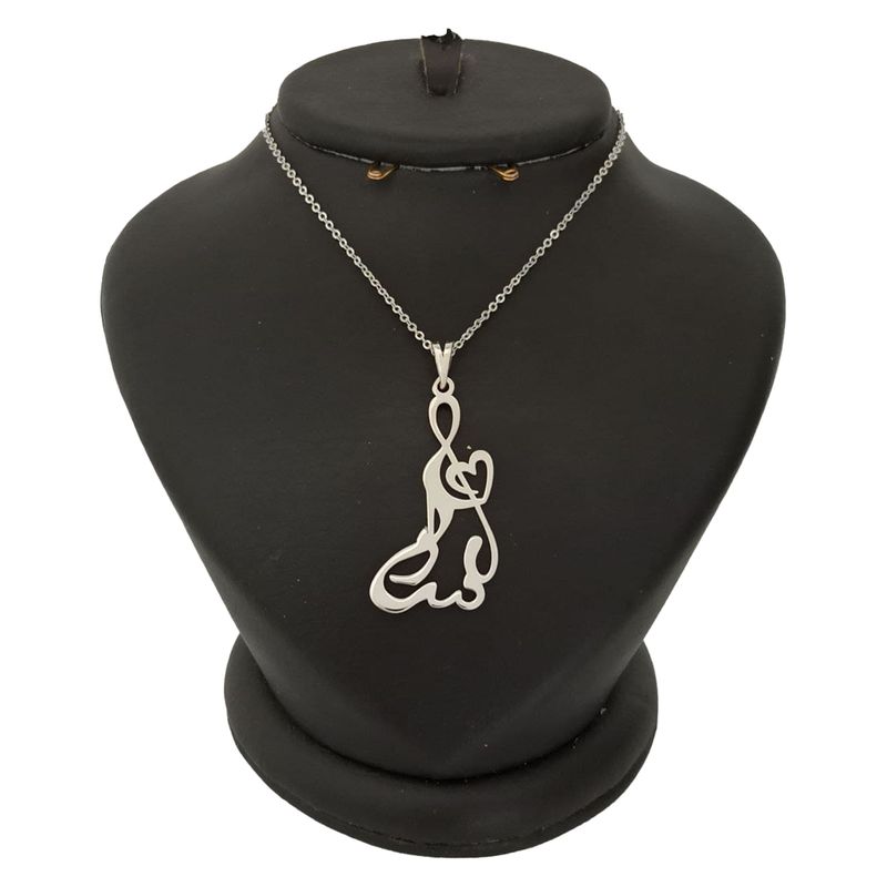 گردنبند نقره زنانه ترمه 1 طرح سارا کد mas 00812