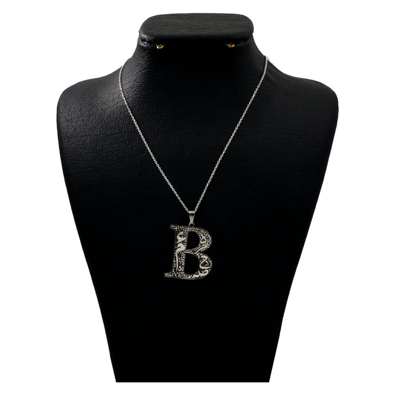 گردنبند نقره زنانه دلی جم طرح b کد d 662