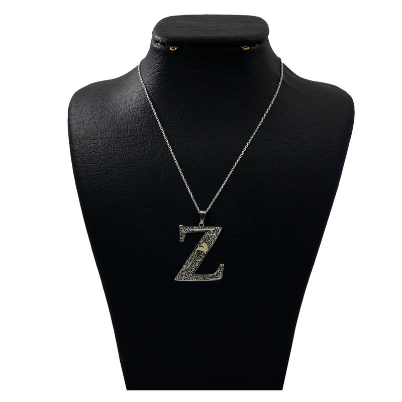 گردنبند نقره زنانه دلی جم طرح z کد d 688