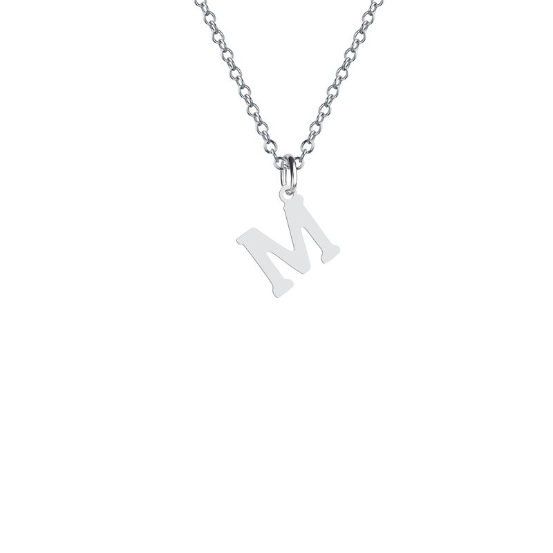 گردنبند نقره زنانه هایکا مدل حرف لاتین m کد n.ha2 248