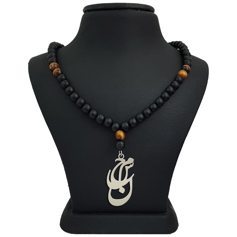 گردنبند نقره مردانه ترمه 1 طرح محسن کد mas 00444