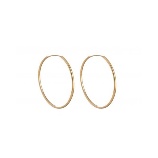 گوشواره حلقه ای طلا 18 عیار زنانه درریس مدل 530