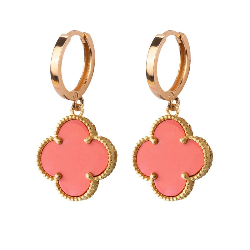 گوشواره حلقه ای طلا 18 عیار زنانه درنیتا گلد مدل ونکلیف کد 294xe