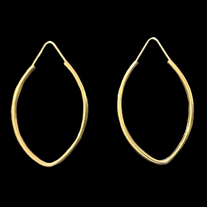 گوشواره حلقه ای طلا 18 عیار زنانه دوست خوب مدل dk609