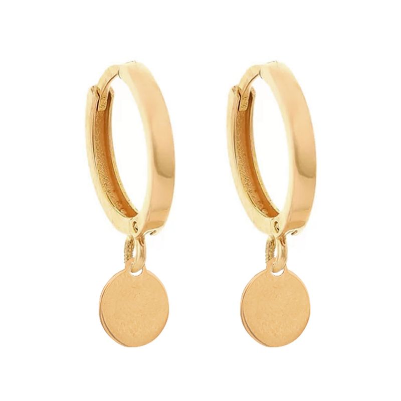 گوشواره حلقه ای طلا 18 عیار زنانه رزالیا مدل  gtr_0012