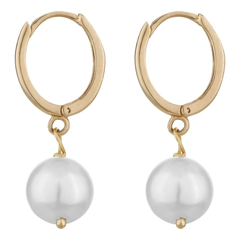 گوشواره حلقه ای طلا 18 عیار زنانه فرمانیان گالری مدل h124