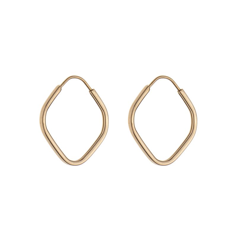 گوشواره حلقه ای طلا 18 عیار زنانه مایا ماهک مدل me1206