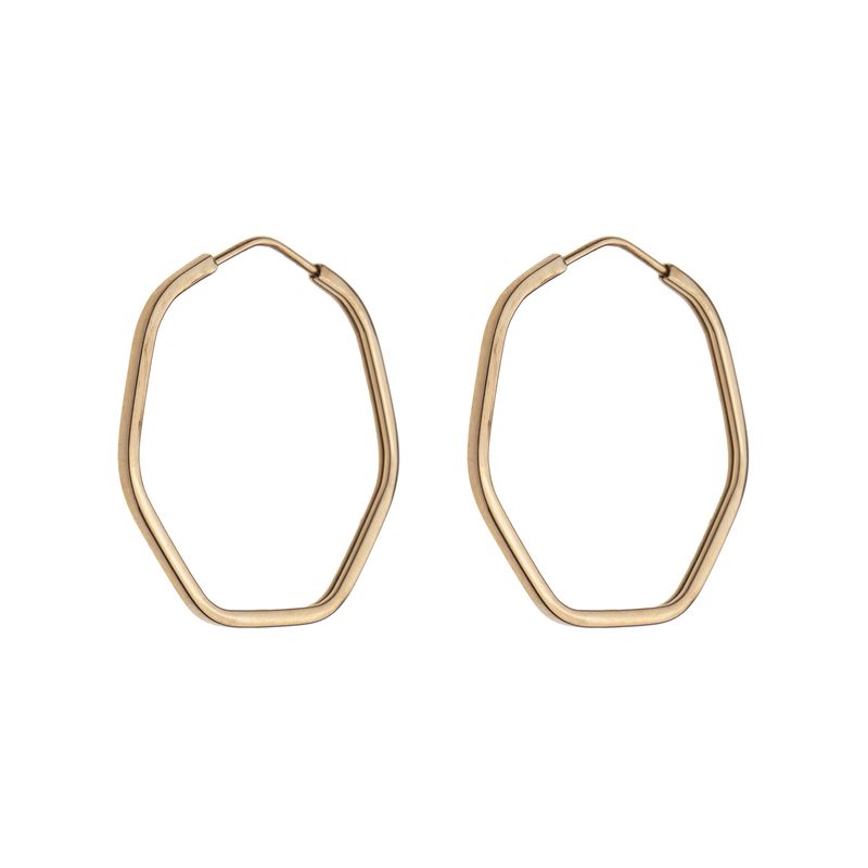 گوشواره حلقه ای طلا 18 عیار زنانه مایا ماهک مدل me1207