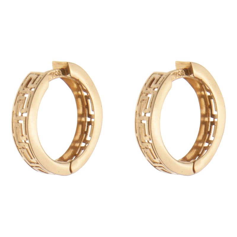 گوشواره حلقه ای طلا 18 عیار زنانه مایا ماهک مدل me1210