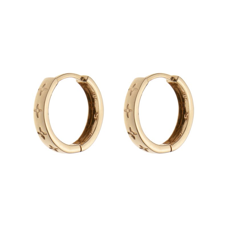 گوشواره حلقه ای طلا 18 عیار زنانه مایا ماهک مدل me1212