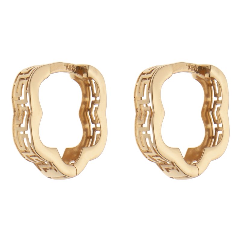گوشواره حلقه ای طلا 18 عیار زنانه مایا ماهک مدل me1213