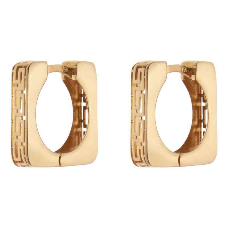 گوشواره حلقه ای طلا 18 عیار زنانه مایا ماهک مدل me1215