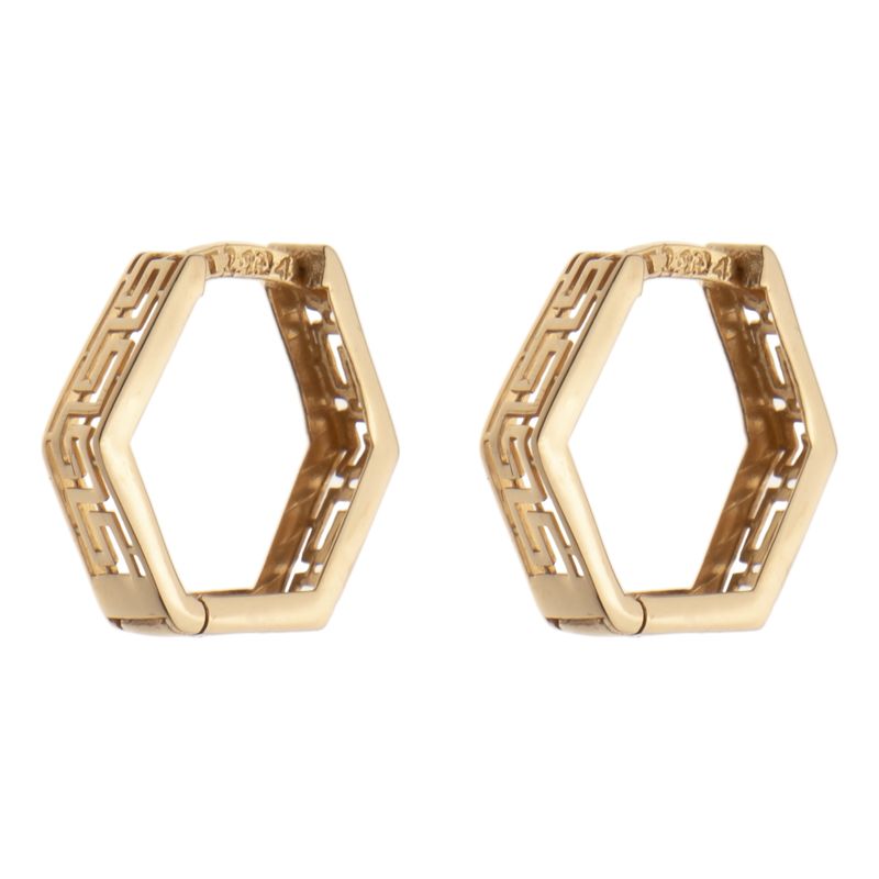 گوشواره حلقه ای طلا 18 عیار زنانه مایا ماهک مدل me1218