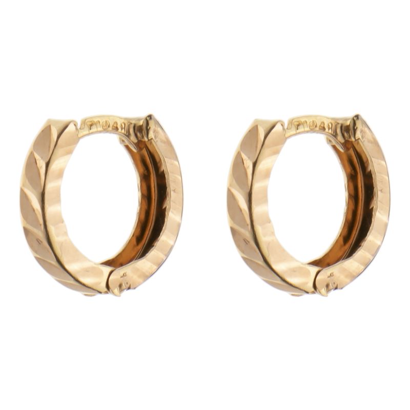 گوشواره حلقه ای طلا 18 عیار زنانه مایا ماهک مدل me1219