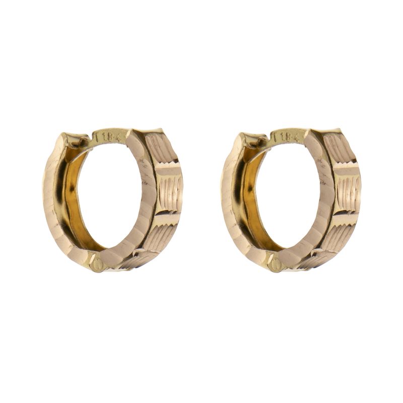 گوشواره حلقه ای طلا 18 عیار زنانه مایا ماهک مدل me1220