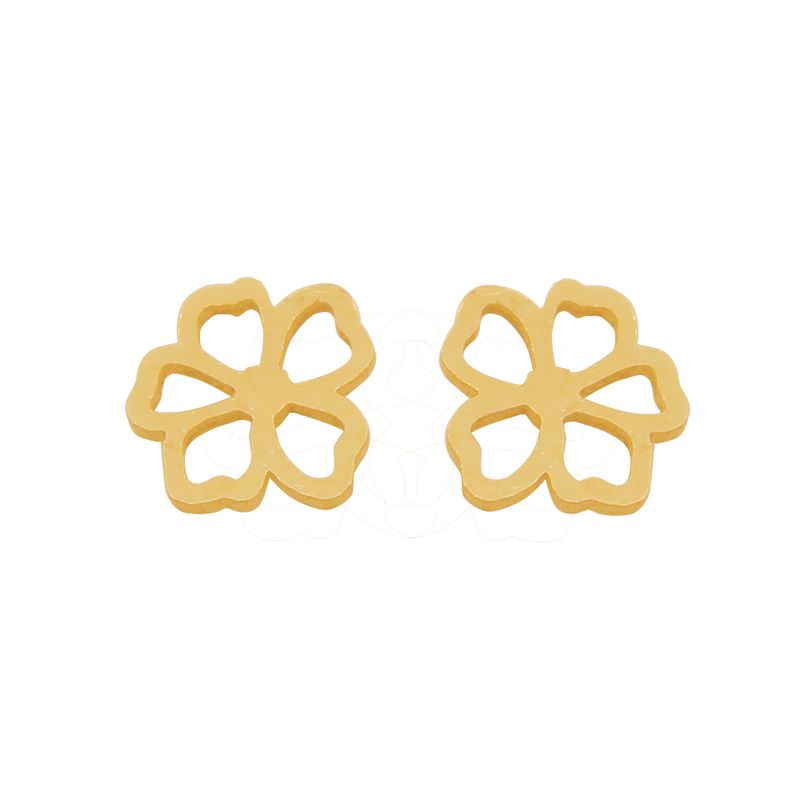 گوشواره طلا 18 عیار دخترانه رزالیا مدل diamond gea 014