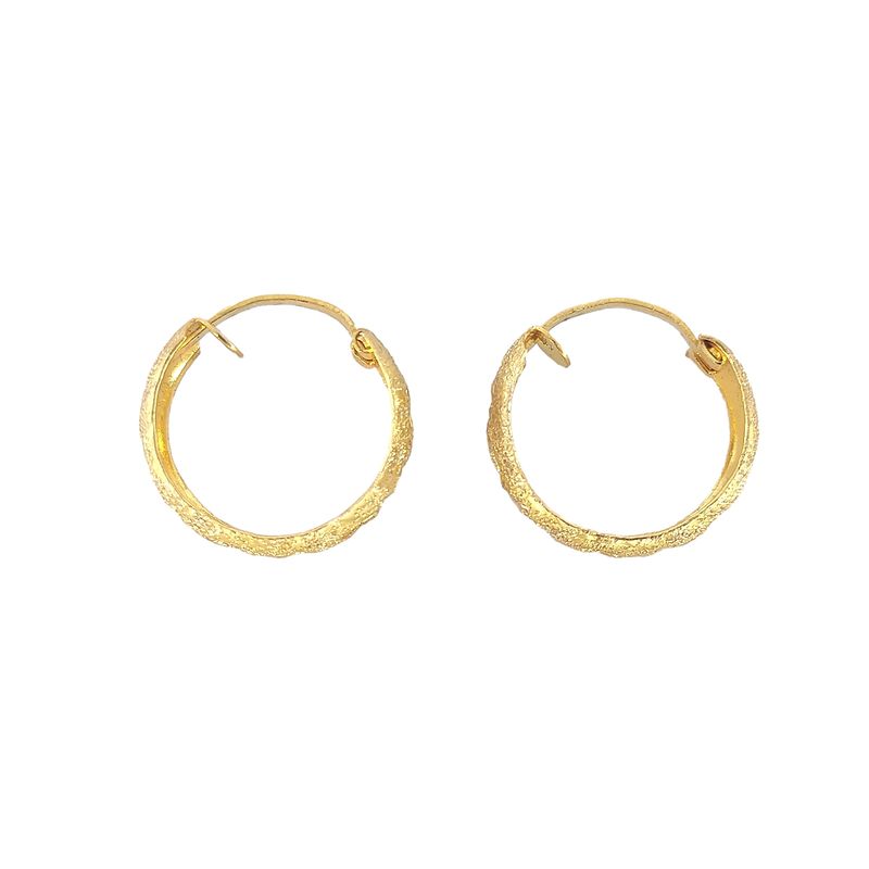 گوشواره طلا 18 عیار دخترانه طلا و جواهرسازی افرا مدل 105096