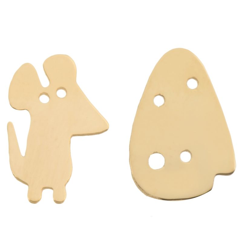 گوشواره طلا 18 عیار دخترانه مایا ماهک مدل me0590