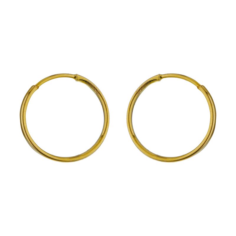 گوشواره طلا 18 عیار دخترانه مایا ماهک مدل me1106 طرح حلقه ای