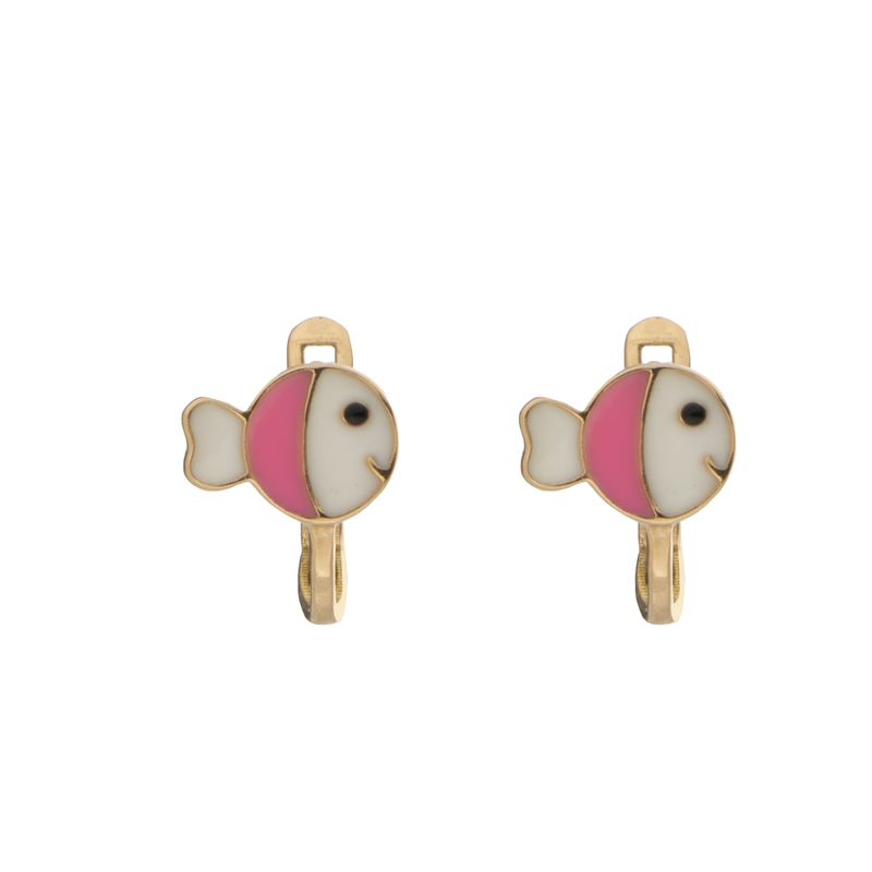 گوشواره طلا 18 عیار دخترانه میو گلد مدل e1194