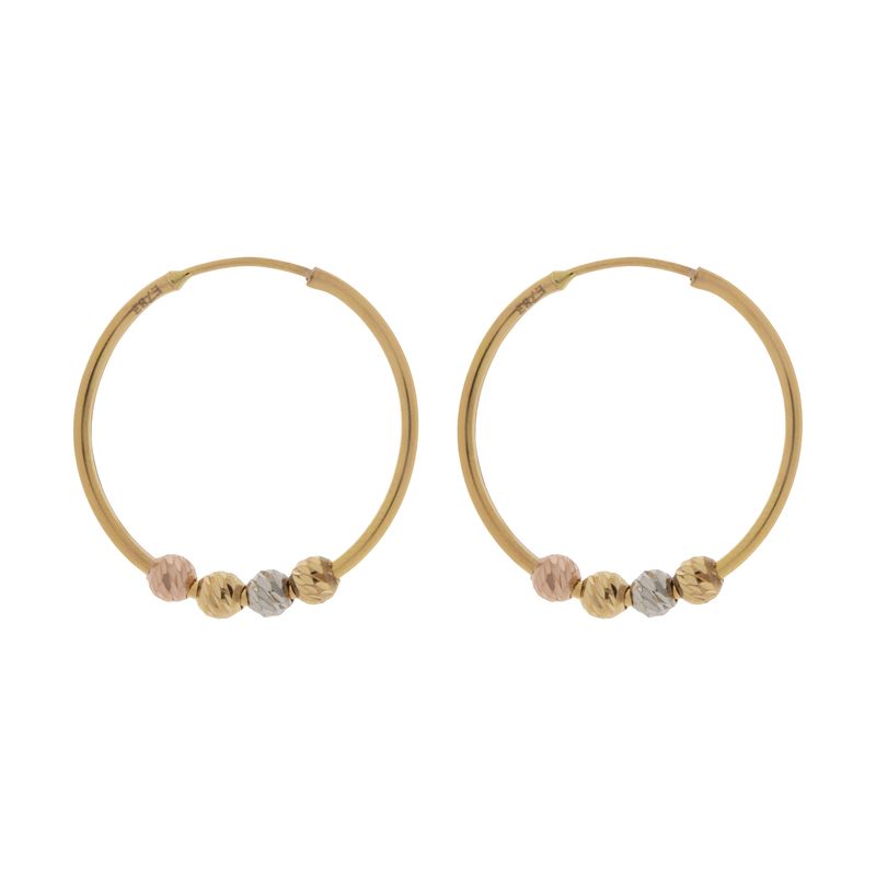 گوشواره طلا 18 عیار دخترانه کد 1754