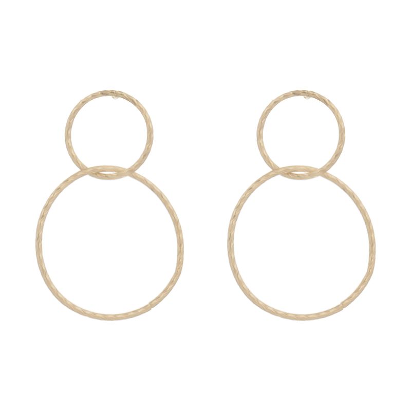 گوشواره طلا 18 عیار دخترانه گیرا گالری کد 1009
