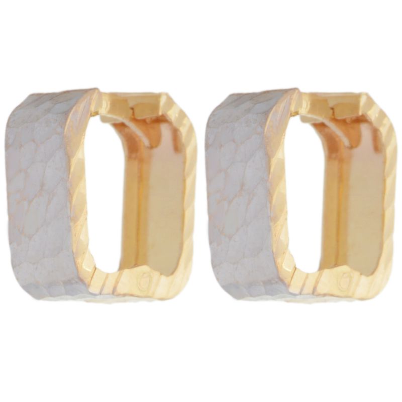 گوشواره طلا 18 عیار زنانه طلای مستجابی مدل حلقه ای  کد 6701