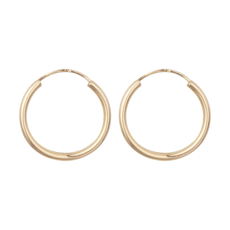 گوشواره طلا 18 عیار زنانه مایا ماهک مدل me0870 طرح حلقه ای