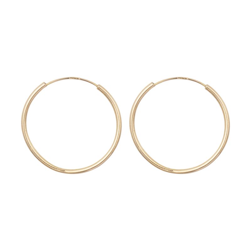 گوشواره طلا 18 عیار زنانه مایا ماهک مدل me0872 طرح حلقه ای