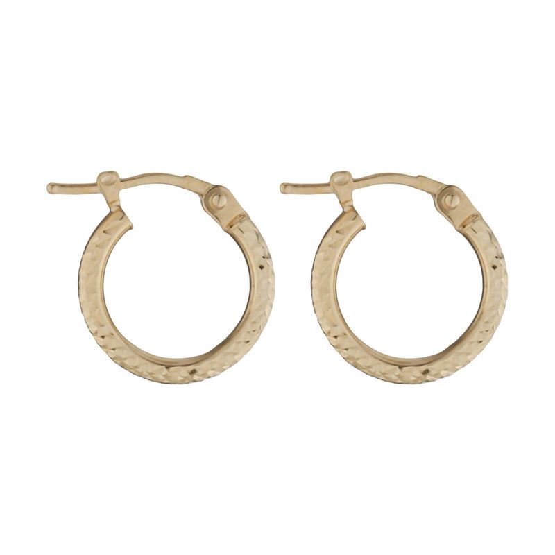 گوشواره طلا 18 عیار زنانه مایا ماهک مدل me1176 طرح حلقه ای تراش