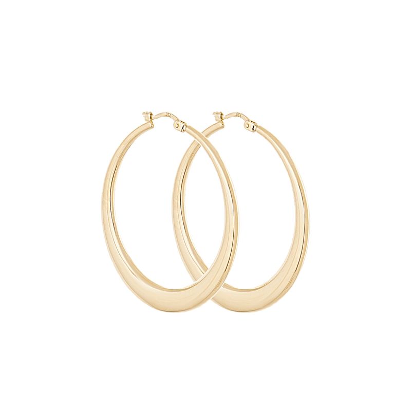 گوشواره طلا 18 عیار زنانه مدل حلقه ای j0022