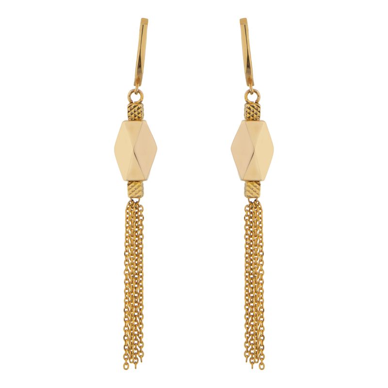 گوشواره طلا 18 عیار کم اجرت زنانه گلدم مدل g03