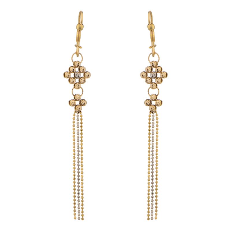 گوشواره طلا 18 عیار کم اجرت زنانه گلدم مدل g04