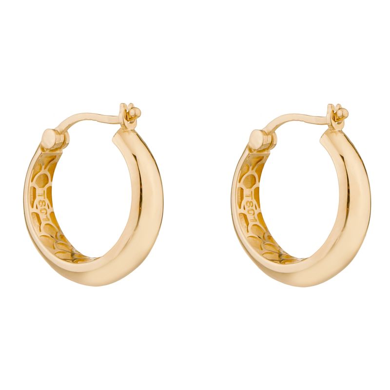 گوشواره طلا کم اجرت 18 عیار زنانه گلدم مدل دایرهe 3070063