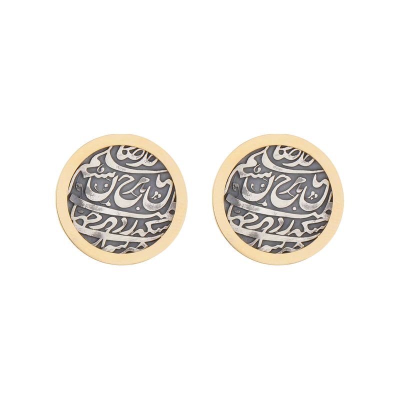 گوشواره میخی طلا 18 عیار زنانه تاج مدل g202