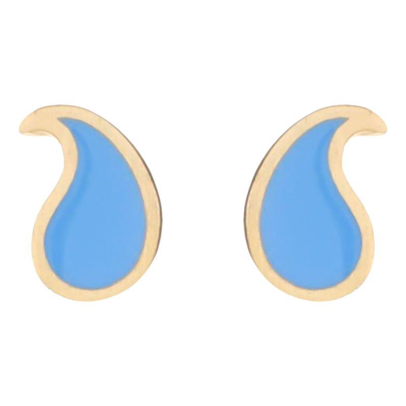 گوشواره میخی طلا 18 عیار زنانه تاج مدل g552