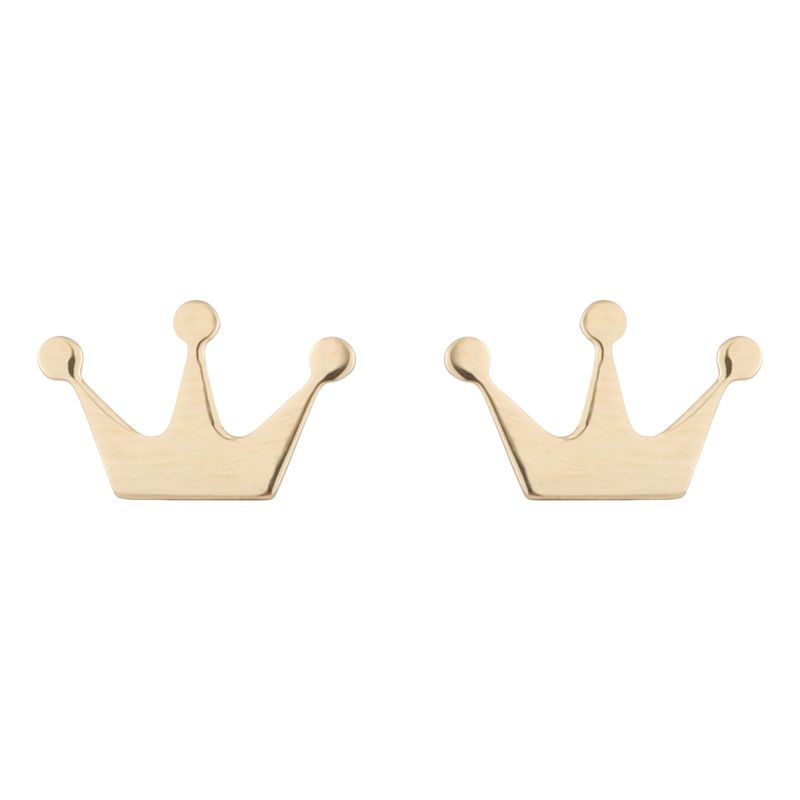 گوشواره میخی طلا 18 عیار زنانه تاج مدل r407 1